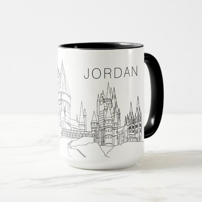 HOGWARTS™ CASTLE-Kontur Tasse (VorderseiteRechts)