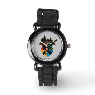 HOGWARTS™ Castle Wappen House Pride Abzeichen Armbanduhr