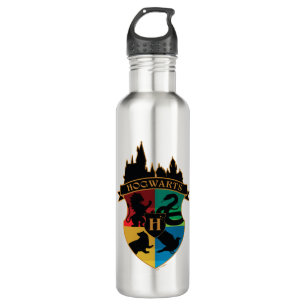 HOGWARTS™ Castle Wappen House Pride Abzeichen Edelstahlflasche