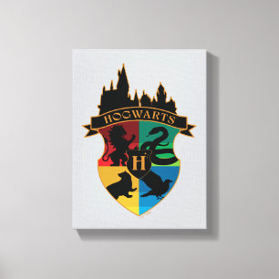 HOGWARTS™ Castle Wappen House Pride Abzeichen Leinwanddruck