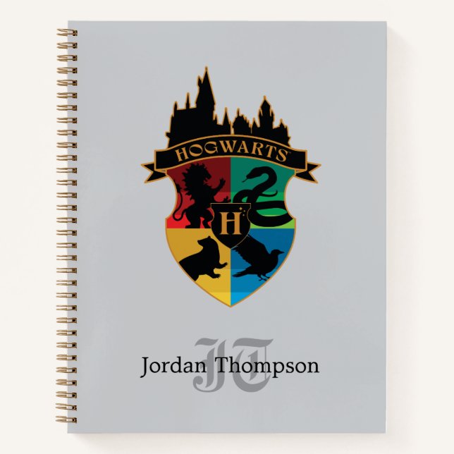 HOGWARTS™ Castle Wappen House Pride Abzeichen Notizbuch (Vorderseite)