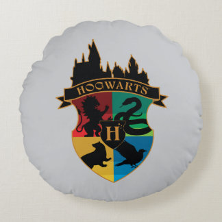HOGWARTS™ Castle Wappen House Pride Abzeichen Rundes Kissen