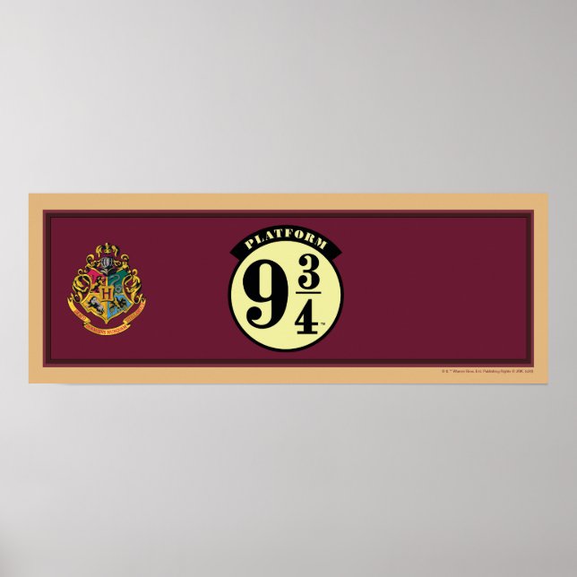 HOGWARTS™ EXPRESS-Plattform 9 3/4-Banner Poster (Vorne)
