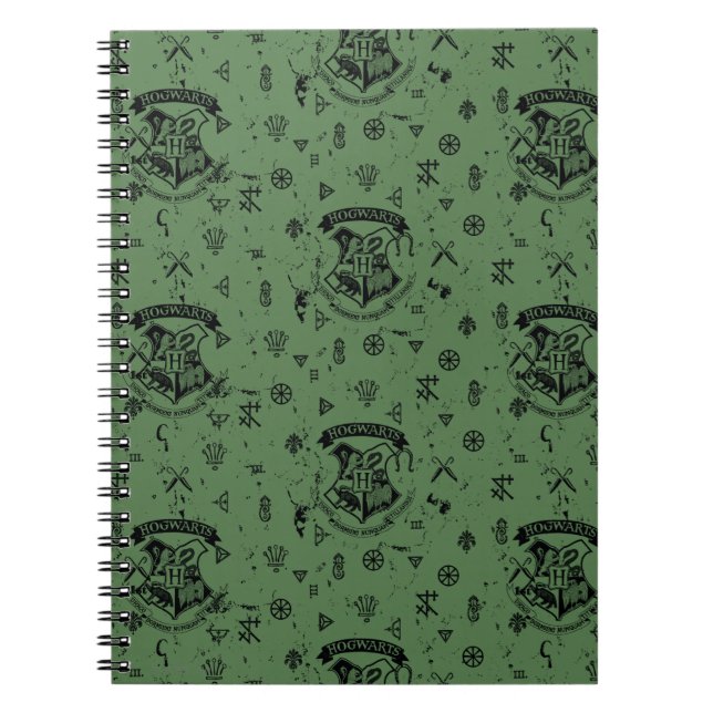 HOGWARTS™ Green Pattern Notizblock (Vorderseite)
