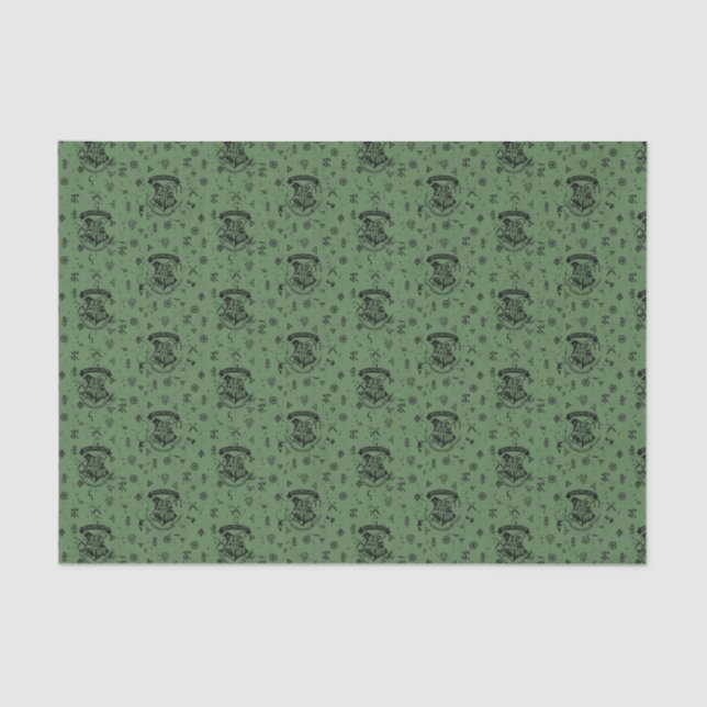 HOGWARTS™ Green Pattern Seidenpapier (Vorderseite)