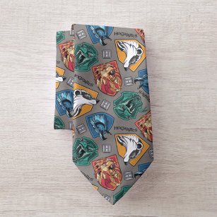 HOGWARTS™ Häuser - Crosshatched Muster Krawatte
