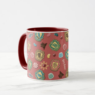 HOGWARTS™ Häuser-Feiertags-Cookie-Muster Tasse