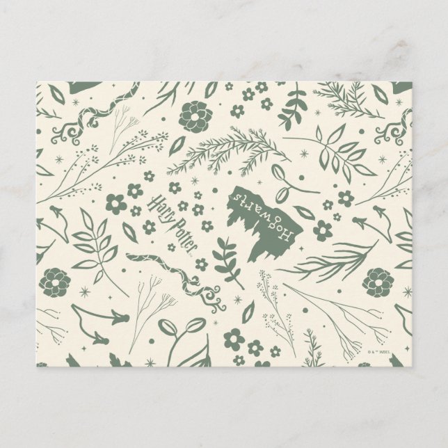 HOGWARTS™ Herbology Magic Pattern Postkarte (Vorderseite)