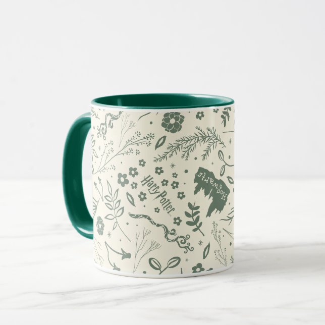 HOGWARTS™ Herbology Magic Pattern Tasse (Vorderseite Links)
