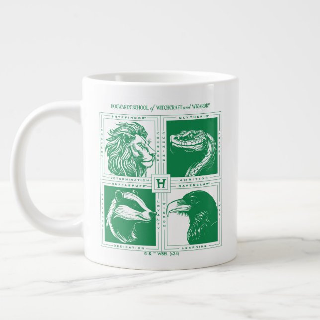 HOGWARTS™ House Animals Grid Jumbo-Tasse (Links)