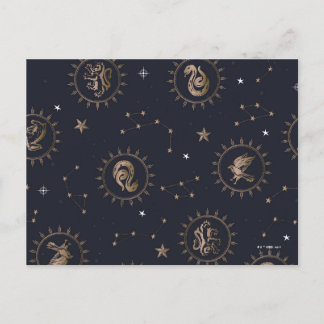 Hogwarts House Wappen Constellation Pattern Postkarte