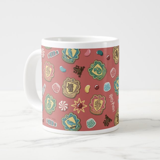 HOGWARTS™ Houses Holiday Cookies Muster Jumbo-Tasse (Vorderseite Links)