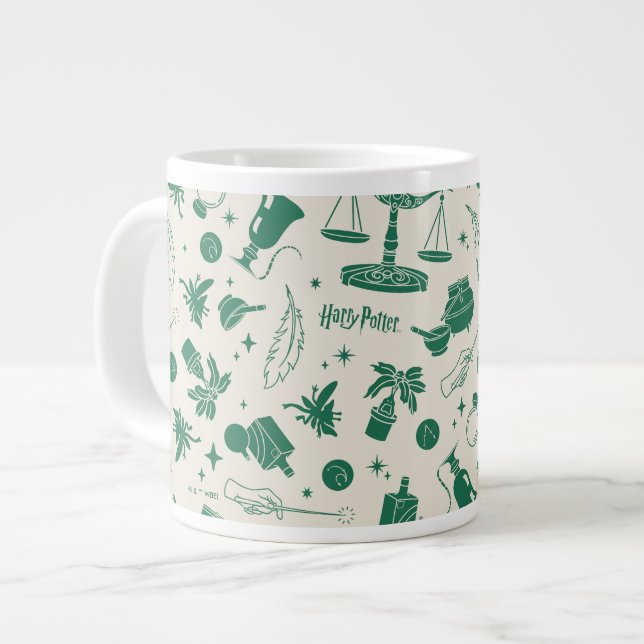 HOGWARTS™ Klassenclub-Muster Jumbo-Tasse (Vorderseite Links)
