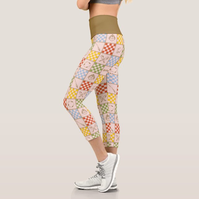 HOGWARTS™ QUIDDITCH™ Mannschafts-Prüfmuster Capri Leggings (Links)