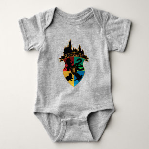 HOGWARTS™-Schloss-Wappen-Haus-Stolz-Abzeichen Baby Strampler