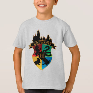 HOGWARTS™-Schloss-Wappen-Haus-Stolz-Abzeichen T-Shirt