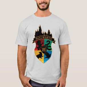 HOGWARTS™ Schloss-Wappen-Haus-Stolz-Abzeichen T-Shirt