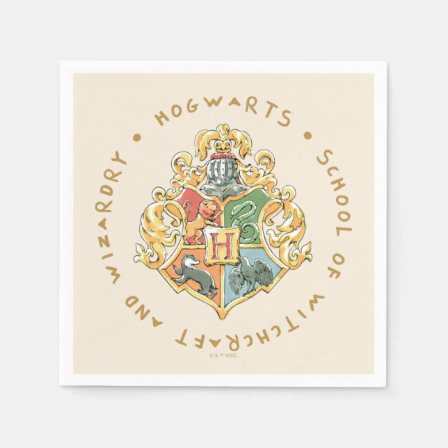 HOGWARTS™ School of Witchcraft and Wizardry Serviette (Vorderseite)