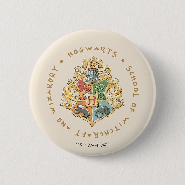HOGWARTS™ Schule für Hexerei und Zauberei Button (Vorderseite)