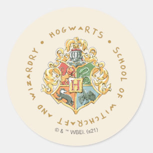 HOGWARTS™ Schule für Hexerei und Zauberei Runder Aufkleber