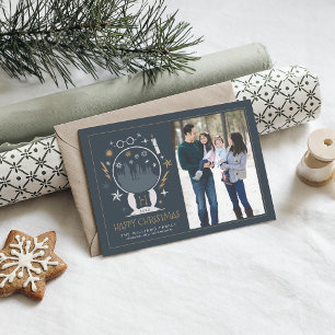 HOGWARTS™ Snow Globe   Glückliche Weihnachtseinlad Einladung