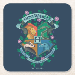 HOGWARTS™ Wappen Rechteckiger Pappuntersetzer