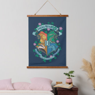 HOGWARTS™ Wappen Wandteppich Mit Holzrahmen