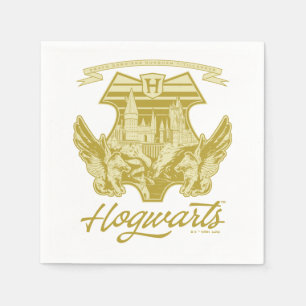 HOGWARTS™ Winged Shield Graphic Serviette