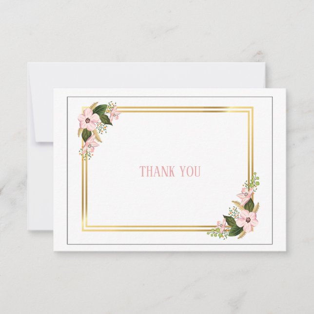 Hogwood Swag Danke Karte (Vorderseite)