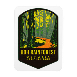 Hoh Rain Forest Olympischer Nationalpark Magnet