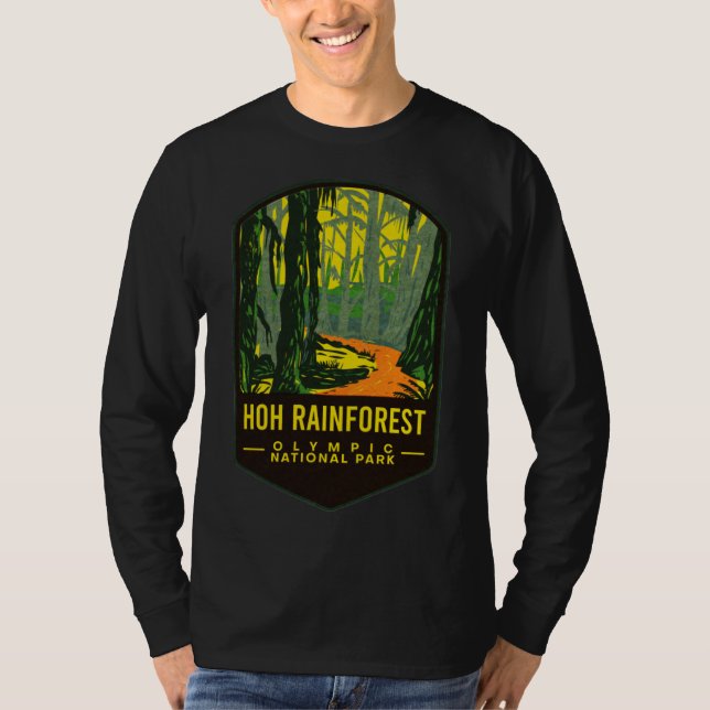 Hoh Rain Forest Olympischer Nationalpark T-Shirt (Vorderseite)