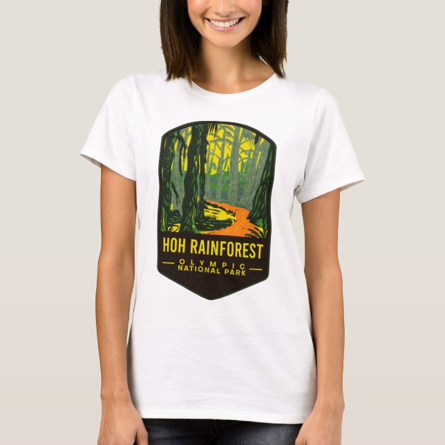 Hoh Rain Forest Olympischer Nationalpark T-Shirt (Vorderseite)