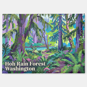 Hoh-Regenwald Washington USA Magnet