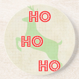 Hohabo reindeer santa Rot grüne Weihnachtsfeier Untersetzer