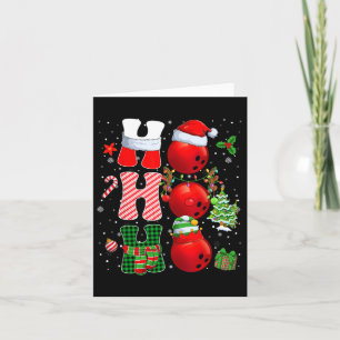 Hohabo Santa Elf Rentier Bowling Bylls und Christu Karte