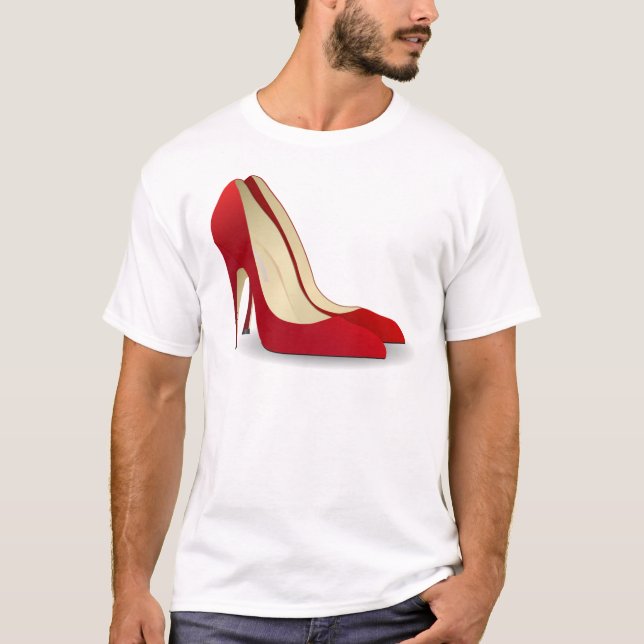 hohe Absätze rot T-Shirt (Vorderseite)