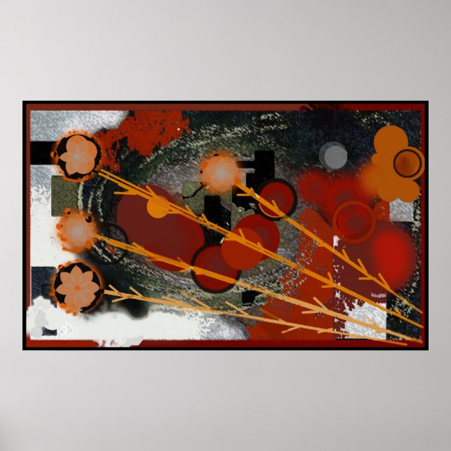 Höhe - Abstraktes Poster (Vorne)