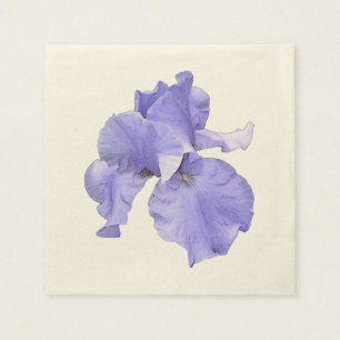Hohe bärtige lila Iris Serviette