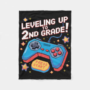 Höhe bis zu 2nd Grade Gamer 8 Bit Pixel Pix Fleecedecke
