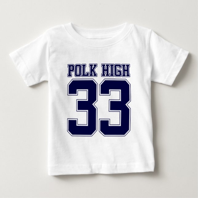 Hohe Bundy Rückseite Polks Baby T-shirt (Vorderseite)