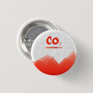 Hohe CO2-Verschmutzung, farbig Button