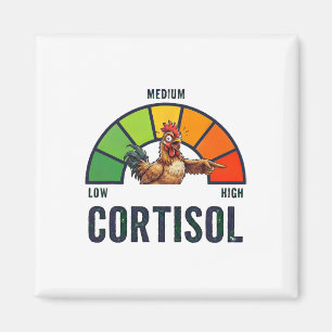 Hohe Cortisol-Werte V Meme Lustiges Aufgeregtes Hu Magnet