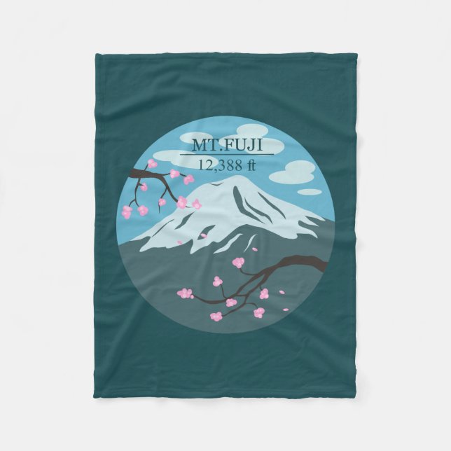 Höhe des Fuji Fleecedecke (Vorderseite)