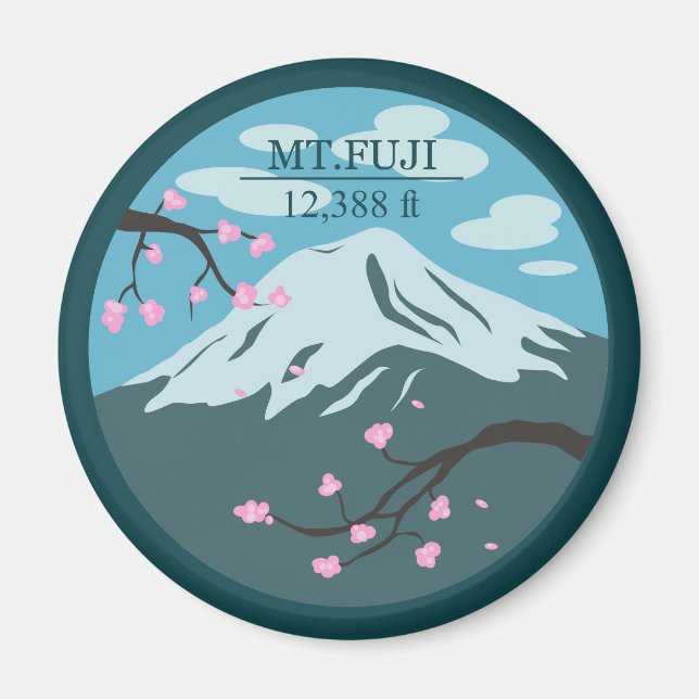 Höhe des Fuji Magnet (Vorne)