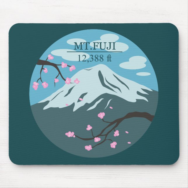 Höhe des Fuji Mousepad (Vorne)
