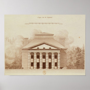 Höhe des Hauses des Direktors des Salzes Poster