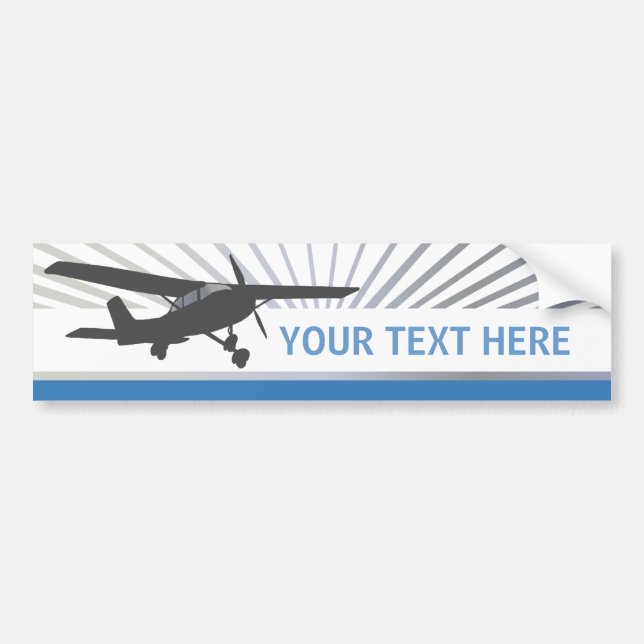 Hohe Flügel-Flugzeuge Autoaufkleber (Vorne)
