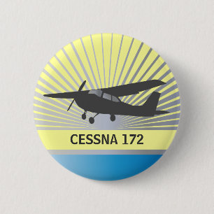 Hohe Flügel-Flugzeuge Button