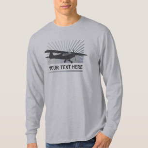 Hohe Flügel Taildragger Flugzeuge T-Shirt