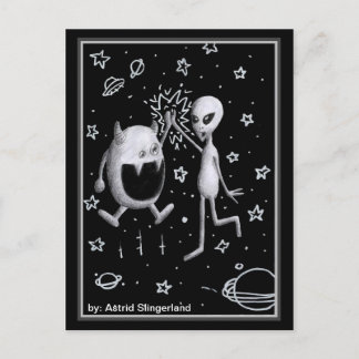 Hohe fünf - postkarte